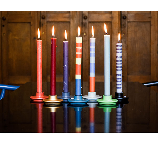 British Colour Standard Small Wooden Candle Holder