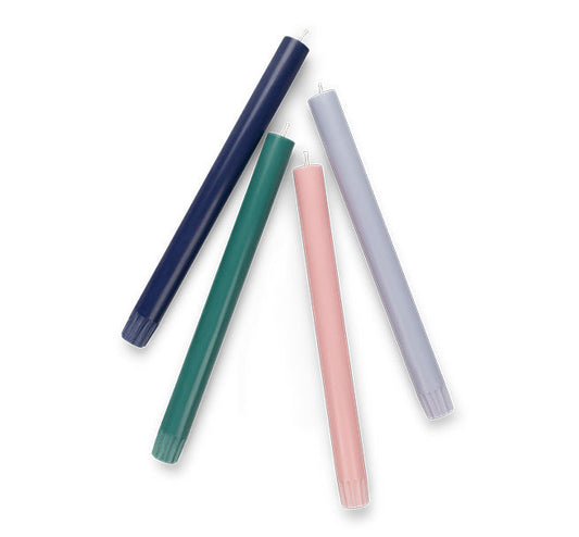 British Colour Standard 25cm / 10'' H Orchid Pink Eco Dinner Candles, Gift Box of 6