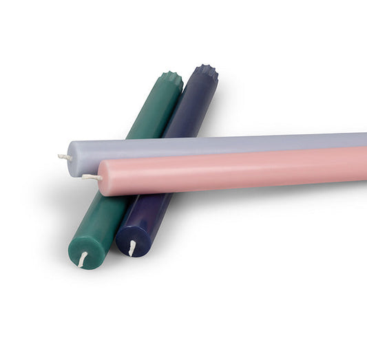 British Colour Standard 25cm / 10'' H Beryl Green Eco Dinner Candles, Gift Box of 6