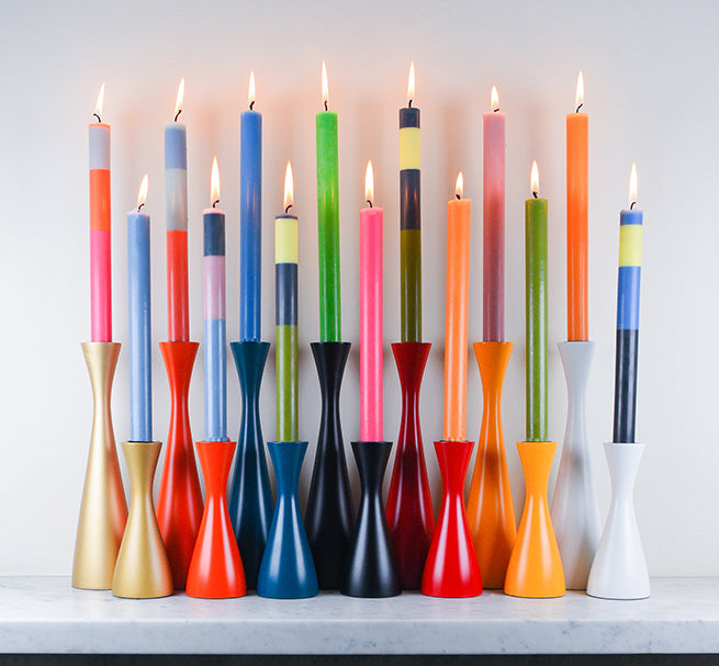 British Colour Standard Wooden Candle Holder