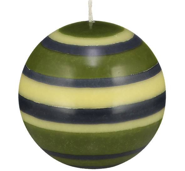 British Colour Standard Striped Ball Candles
