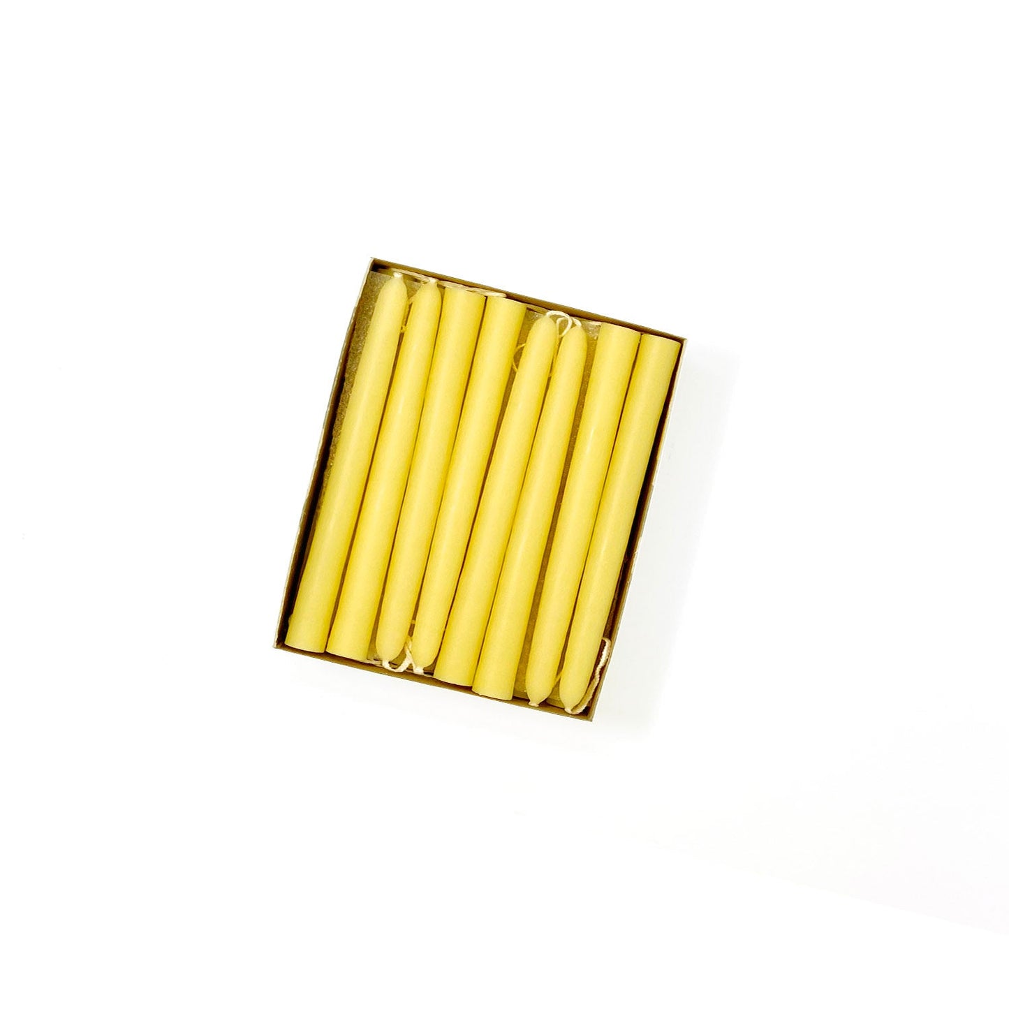 Mole Hollow Candles, Beeswax Tiny Taper Candles, Set of 24