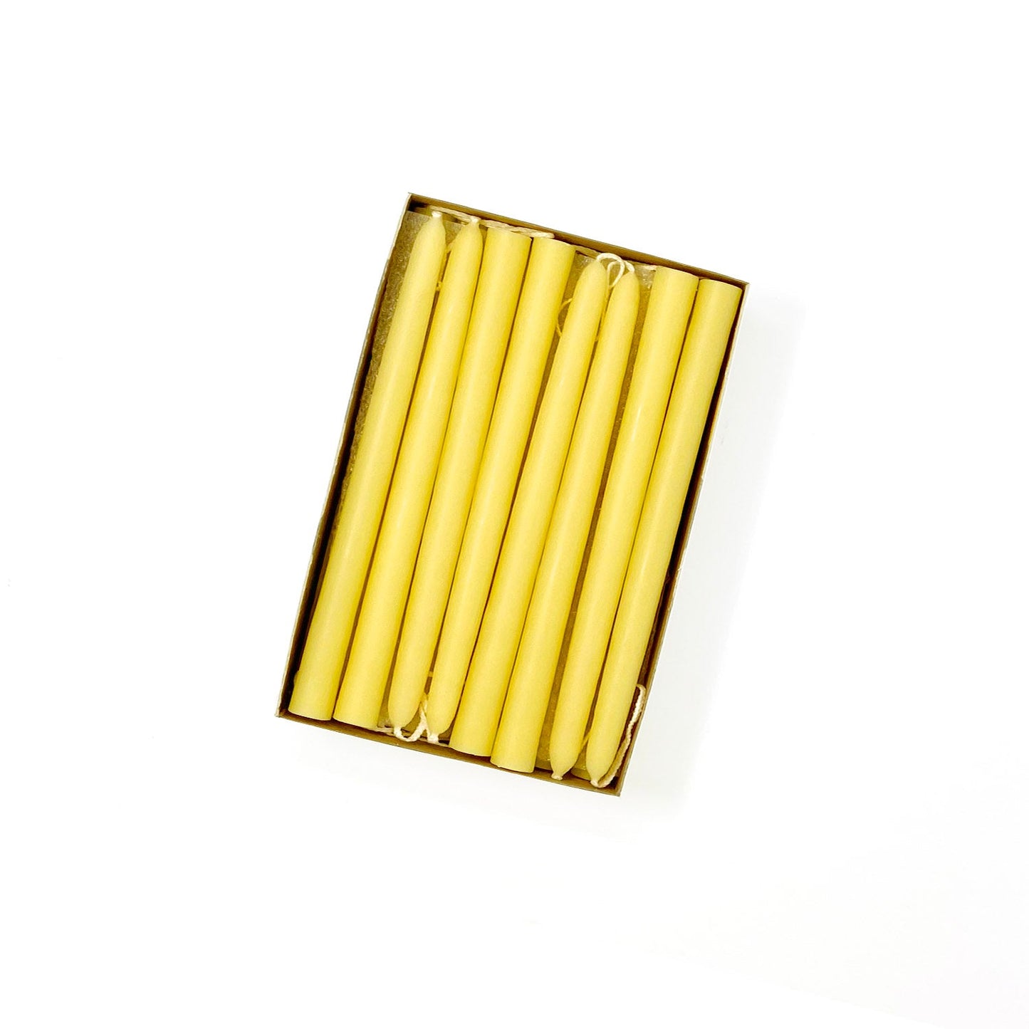 Mole Hollow Candles, Beeswax Tiny Taper Candles, Set of 24