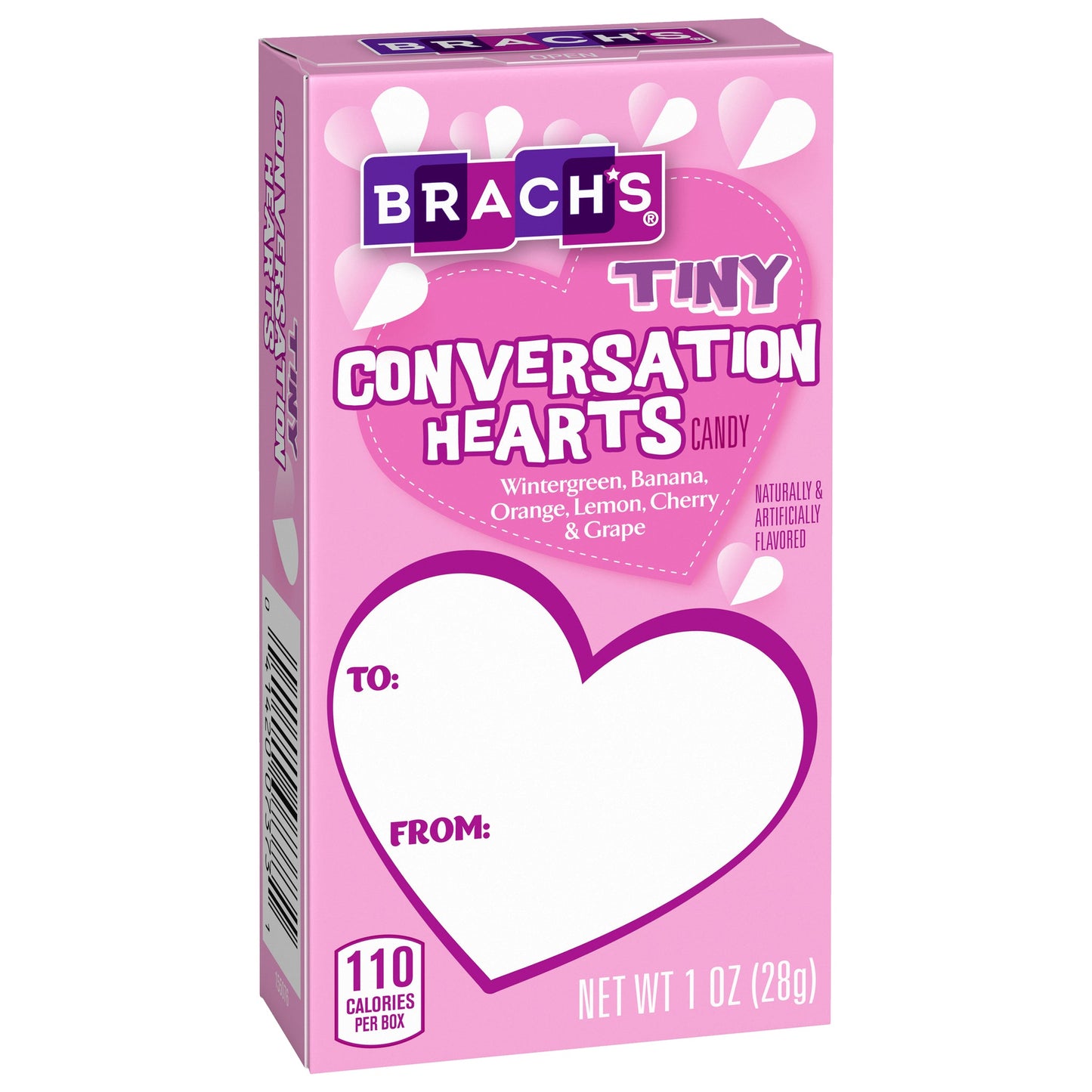 Brach's Tiny Conversation Hearts Candy, 1 Ounce Box - 24 Count Display Box