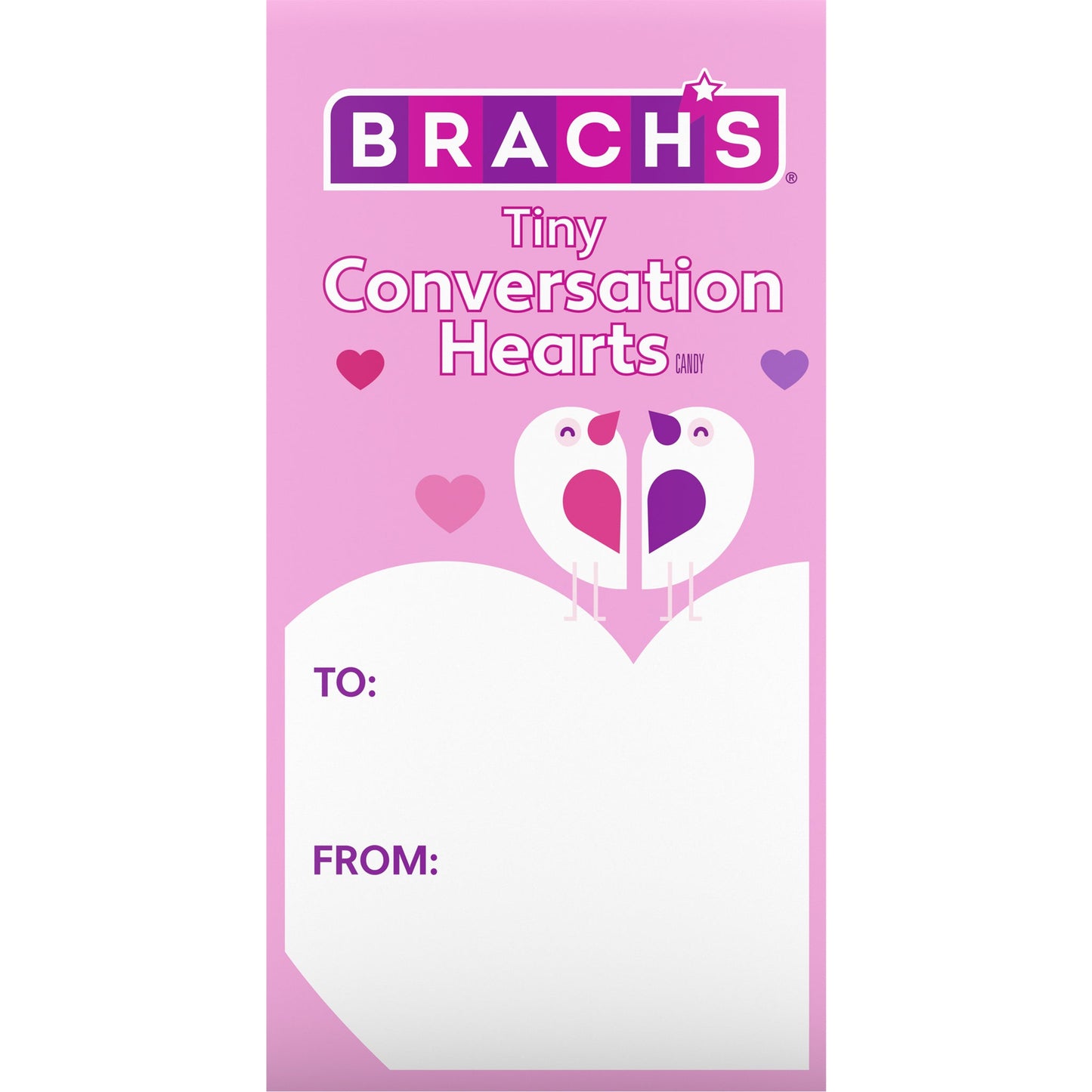 Brach's Tiny Conversation Hearts Candy, 1 Ounce Box - 24 Count Display Box