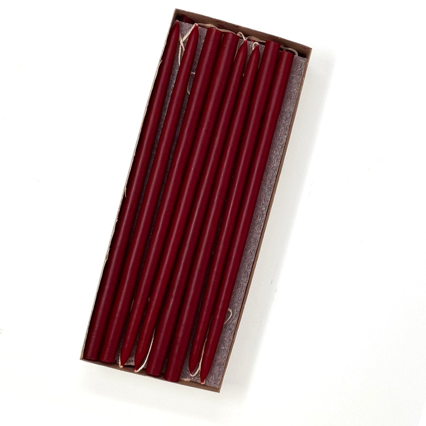 Mole Hollow Candles, 10" Tiny Unscented Taper Candle, Set of 24- Choose from 39 Colors!
