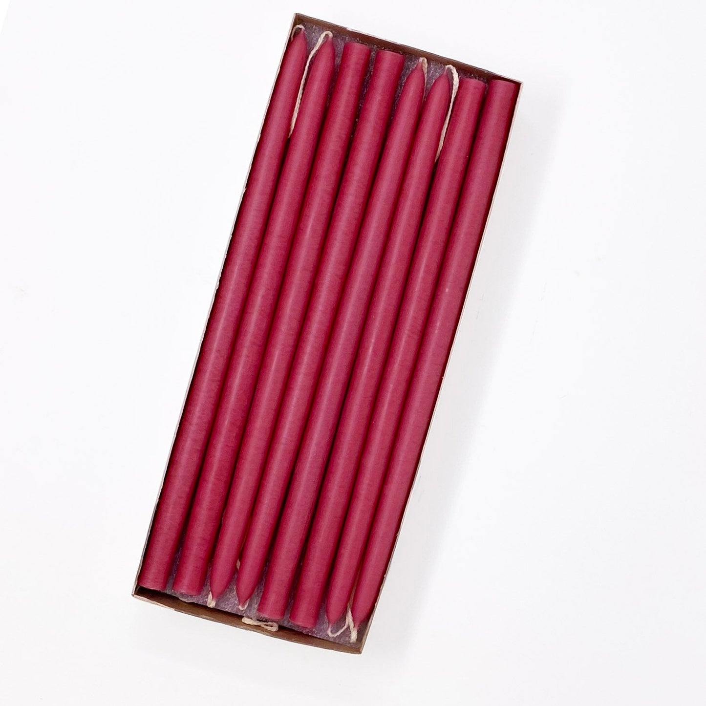 Mole Hollow Candles, 10" Tiny Unscented Taper Candle, Set of 24- Choose from 39 Colors!