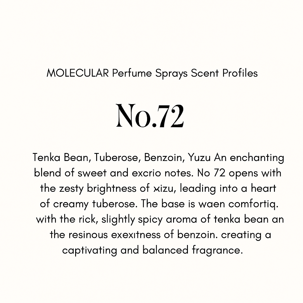 Buffalo Gal, MOLECULAR Clean Natural Perfume Sprays
