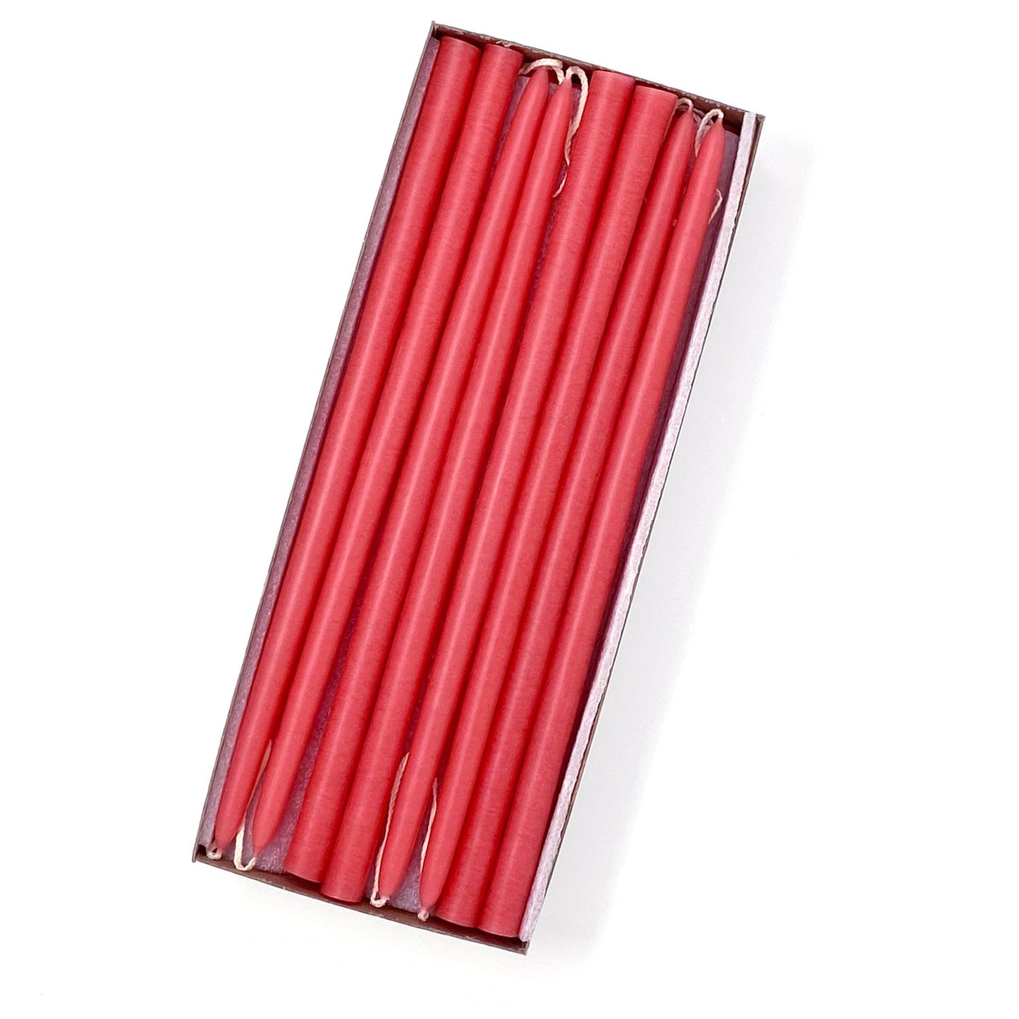 Mole Hollow Candles, 10" Tiny Unscented Taper Candle, Set of 24- Choose from 39 Colors!