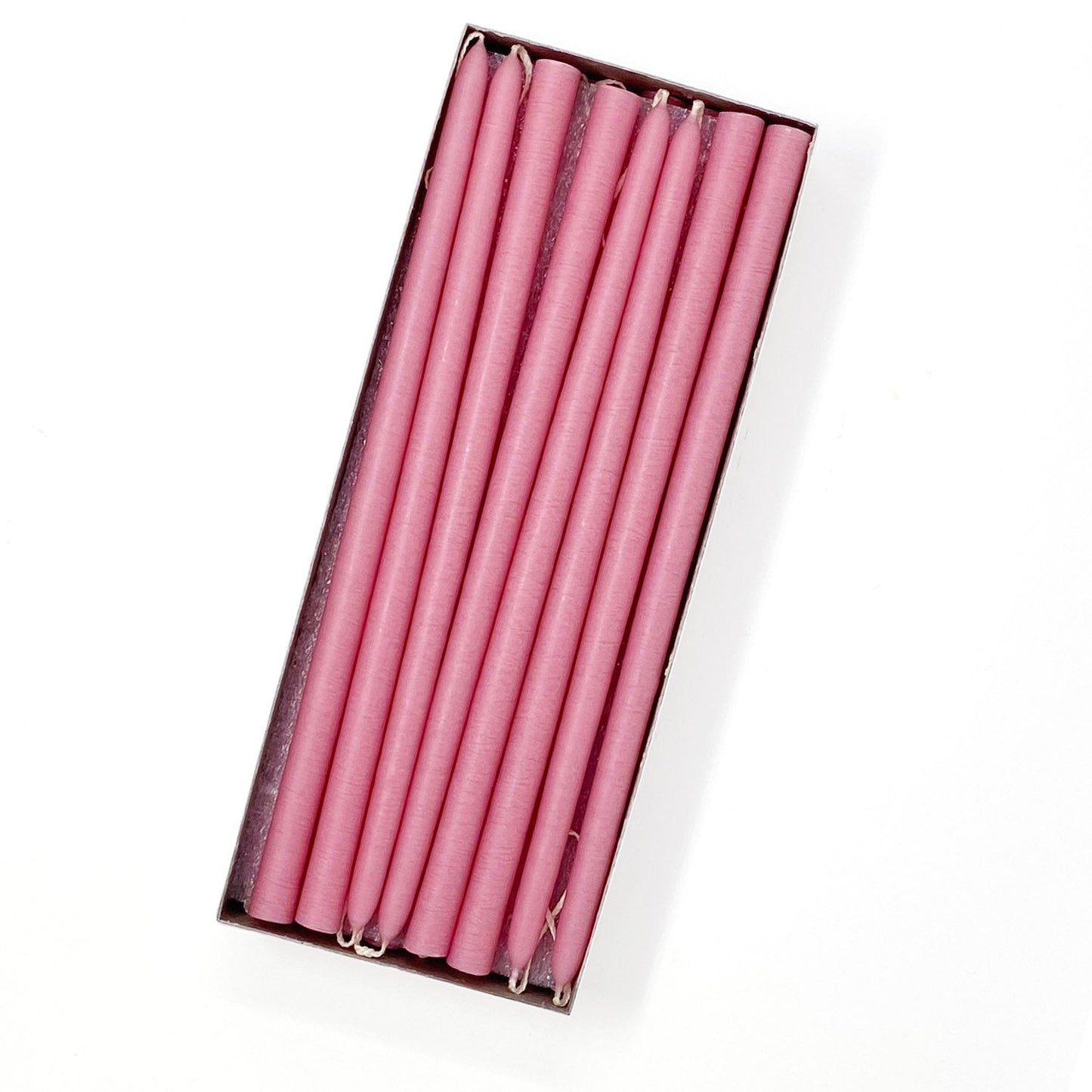 Mole Hollow Candles, 10" Tiny Unscented Taper Candle, Set of 24- Choose from 39 Colors!