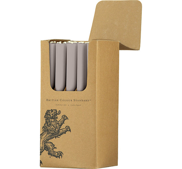 British Colour Standard Eco Dinner Candles, 25cm / 10'' H - 25 per pack