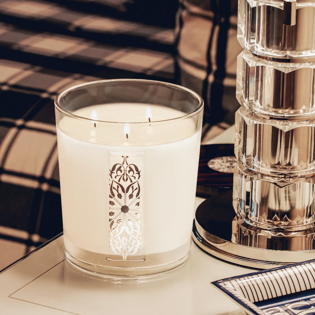 Involutus Glass Scented 3 Wick Candle, 50 oz