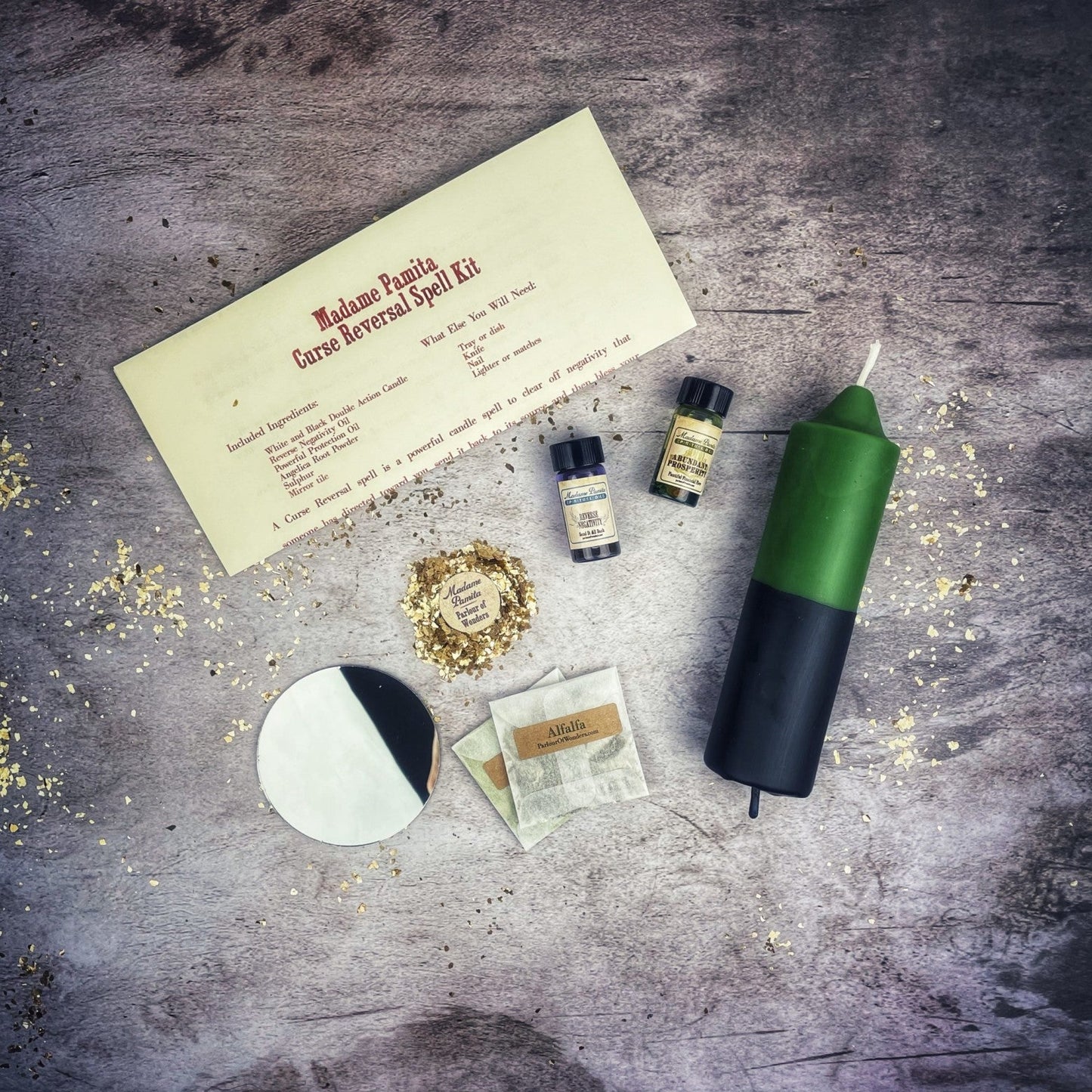 Money Curse Reversal Candle Spell Kit - Break Financial Jinxes & Restore Prosperity