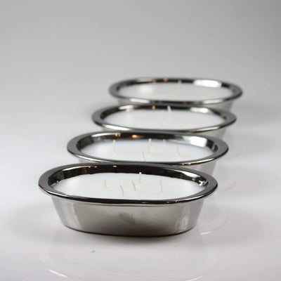 Silver Grand Elephant Scented 5 Wick Candle, 20 oz