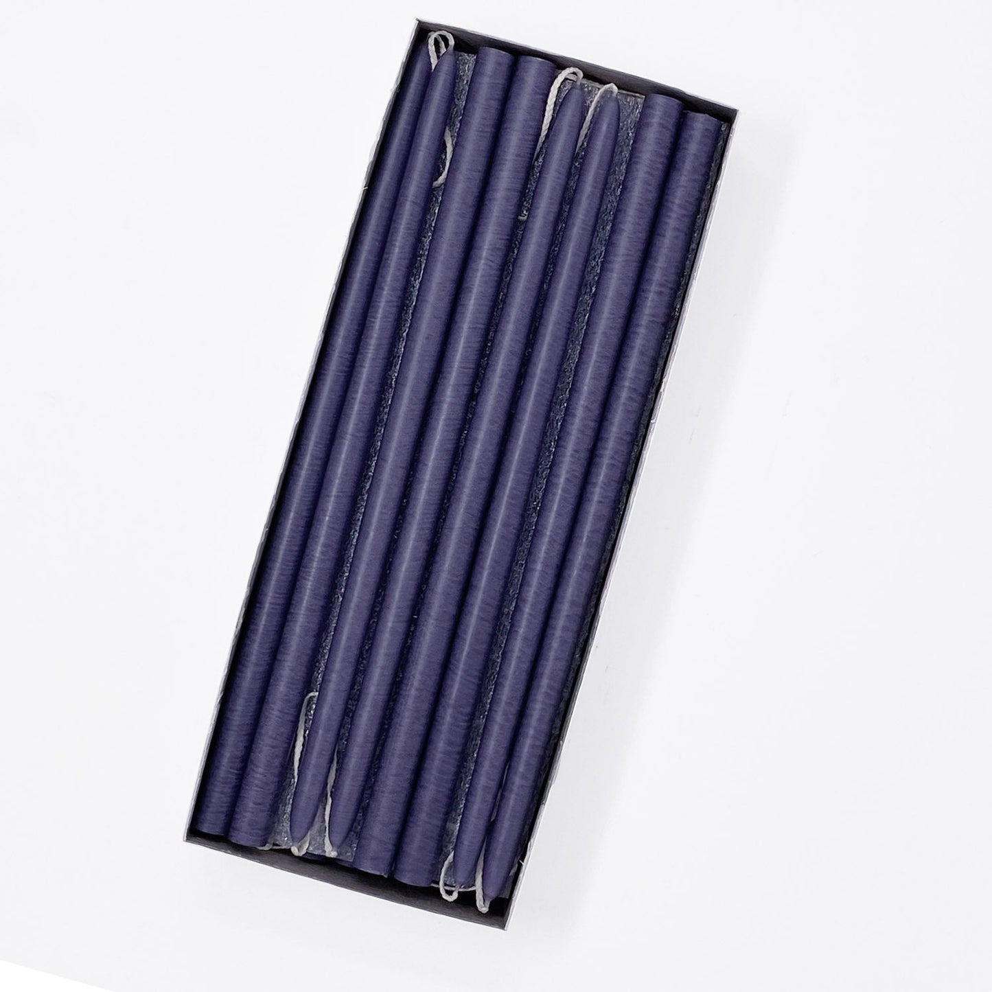 Mole Hollow Candles, 10" Tiny Unscented Taper Candle, Set of 24- Choose from 39 Colors!