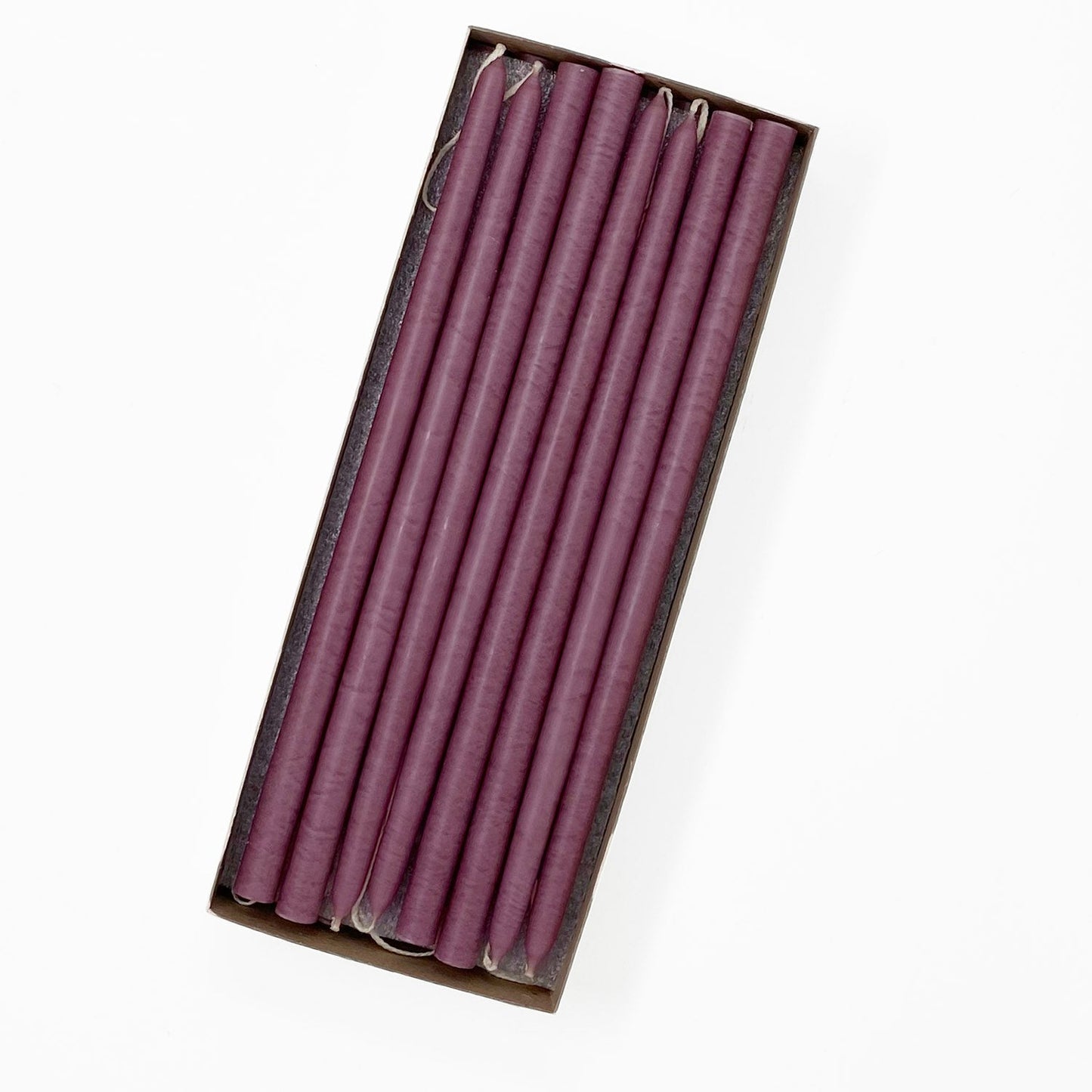 Mole Hollow Candles, 10" Tiny Unscented Taper Candle, Set of 24- Choose from 39 Colors!