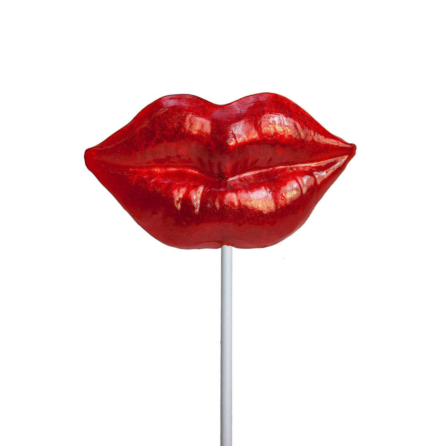Melville Candy Valentine Hard Candy Lollipops, 3 Count Gusset Bag