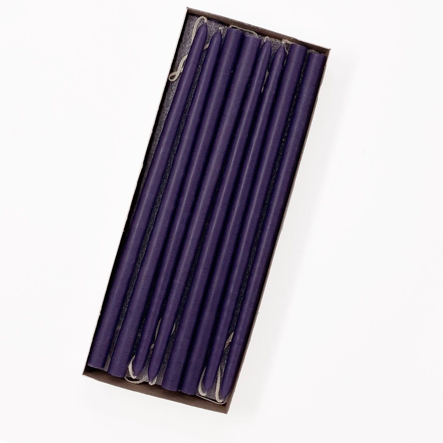 Mole Hollow Candles, 10" Tiny Unscented Taper Candle, Set of 24- Choose from 39 Colors!