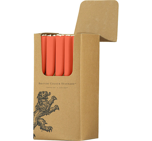 British Colour Standard Eco Dinner Candles, 25cm / 10'' H - 25 per pack