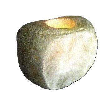 Terra Lights with Cut and Polished Faces Votive/Tea Light Holder