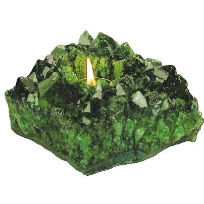 Amethyst Crystal Terra Lights Enhanced Color Tea Light Holder