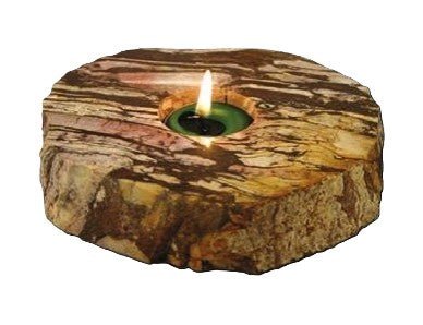 Thick Slab Tea Light Holder