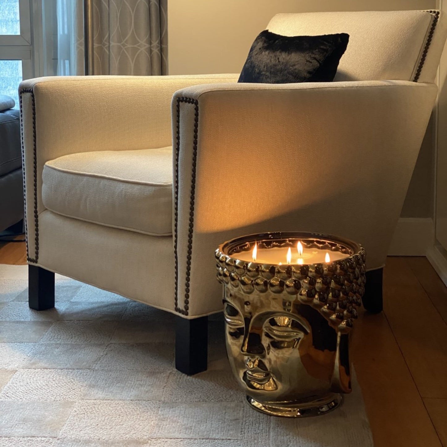 Gold Grande Buddha Scented 5 Wick Candle, 480 oz