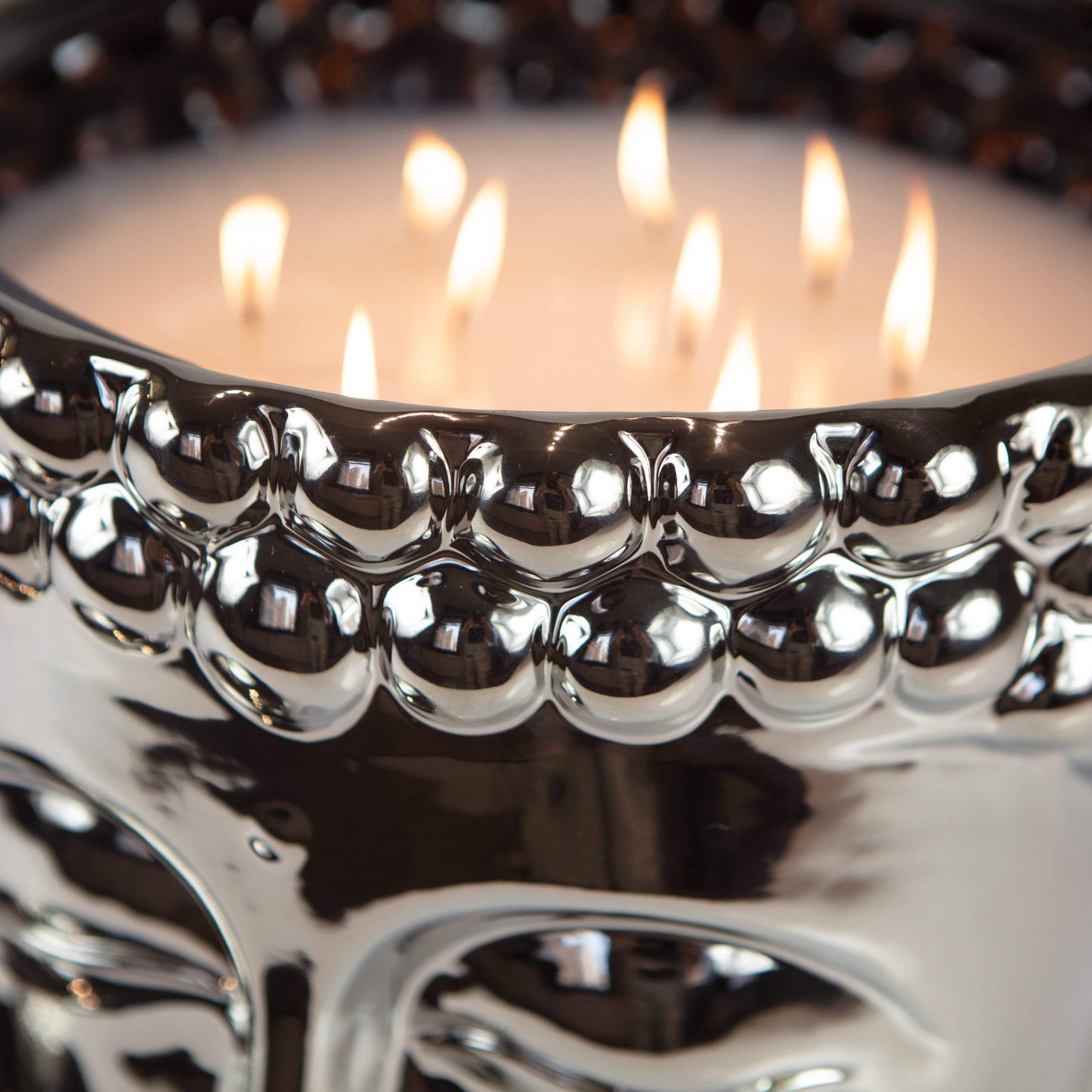Silver Grande Buddha Scented 5 Wick Candle, 480 oz