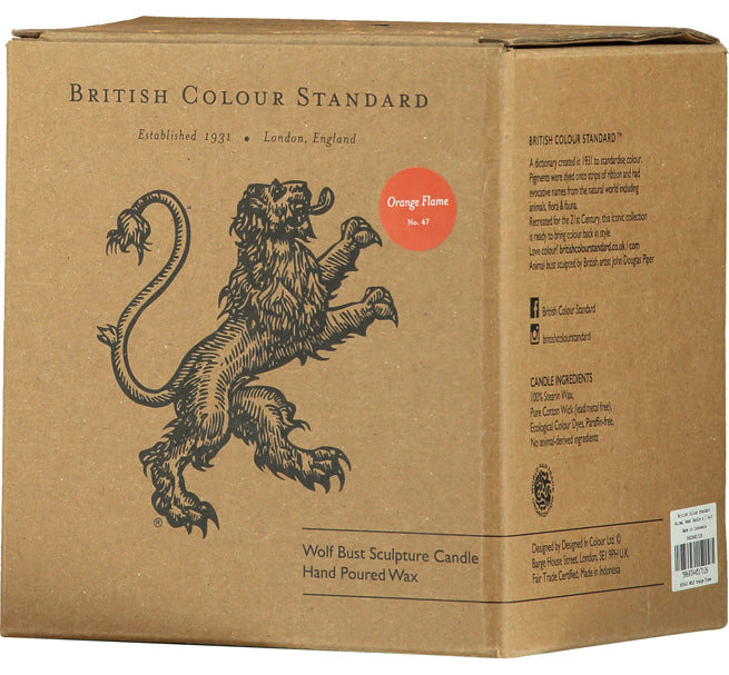 British Colour Standard Bear Head Eco Candle