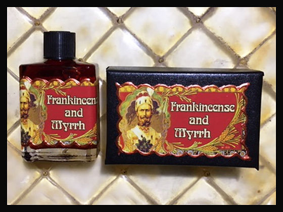 Seventh Muse, Perfume Oil in Black Box, Frankincense & Myrrh Scent