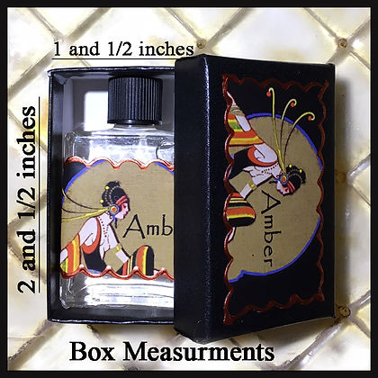 Seventh Muse, Perfume Oil in Black Box, Amber Scent