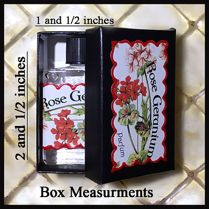 Seventh Muse, Perfume Oil in Black Box, Rose Geranium Scent