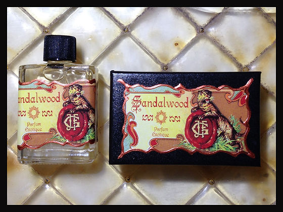 Seventh Muse, Perfume Oil in Black Box, Sandalwood Scent