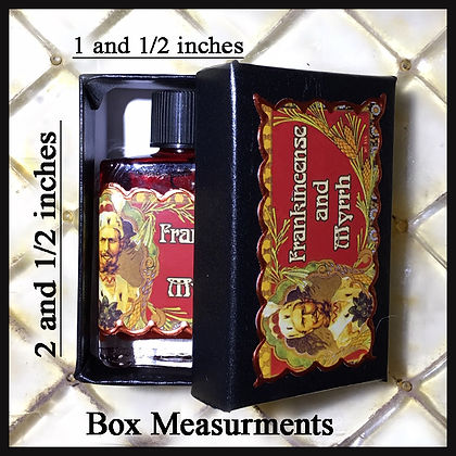 Seventh Muse, Perfume Oil in Black Box, Frankincense & Myrrh Scent