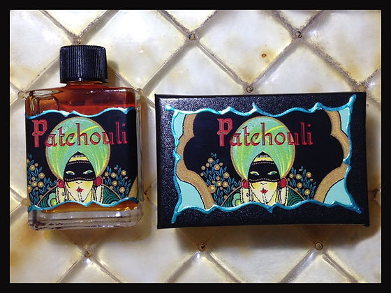 Seventh Muse, Perfume Oil in Black Box, Patchouli Scent