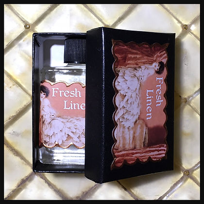 Seventh Muse, Perfume Oil in Black Box, Fresh Linen Scent