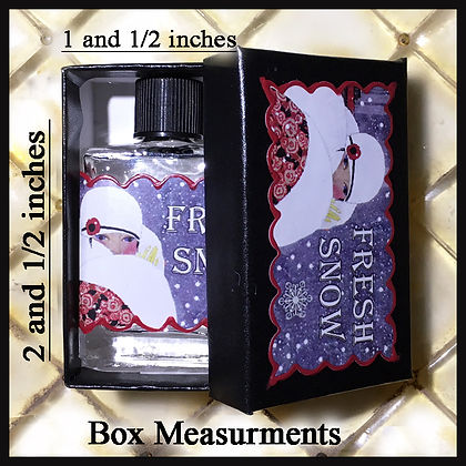 Seventh Muse, Perfume Oil in Black Box, Fresh Snow Scent