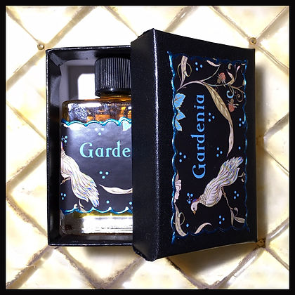 Seventh Muse, Perfume Oil in Black Box, Gardenia Scent