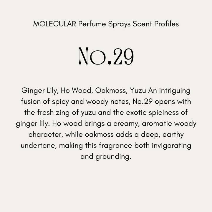 Buffalo Gal, MOLECULAR Clean Natural Perfume Sprays