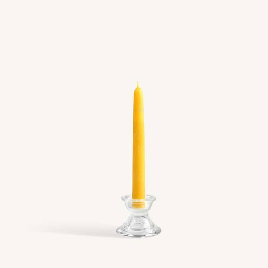 Yellow Beeswax Candles - 8 inch - 2 Pack