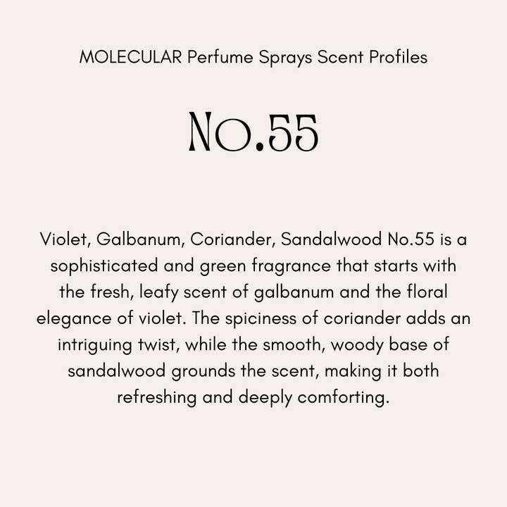 Buffalo Gal, MOLECULAR Clean Natural Perfume Sprays