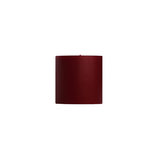 Unscented Pillar Candles, Burgundy Red