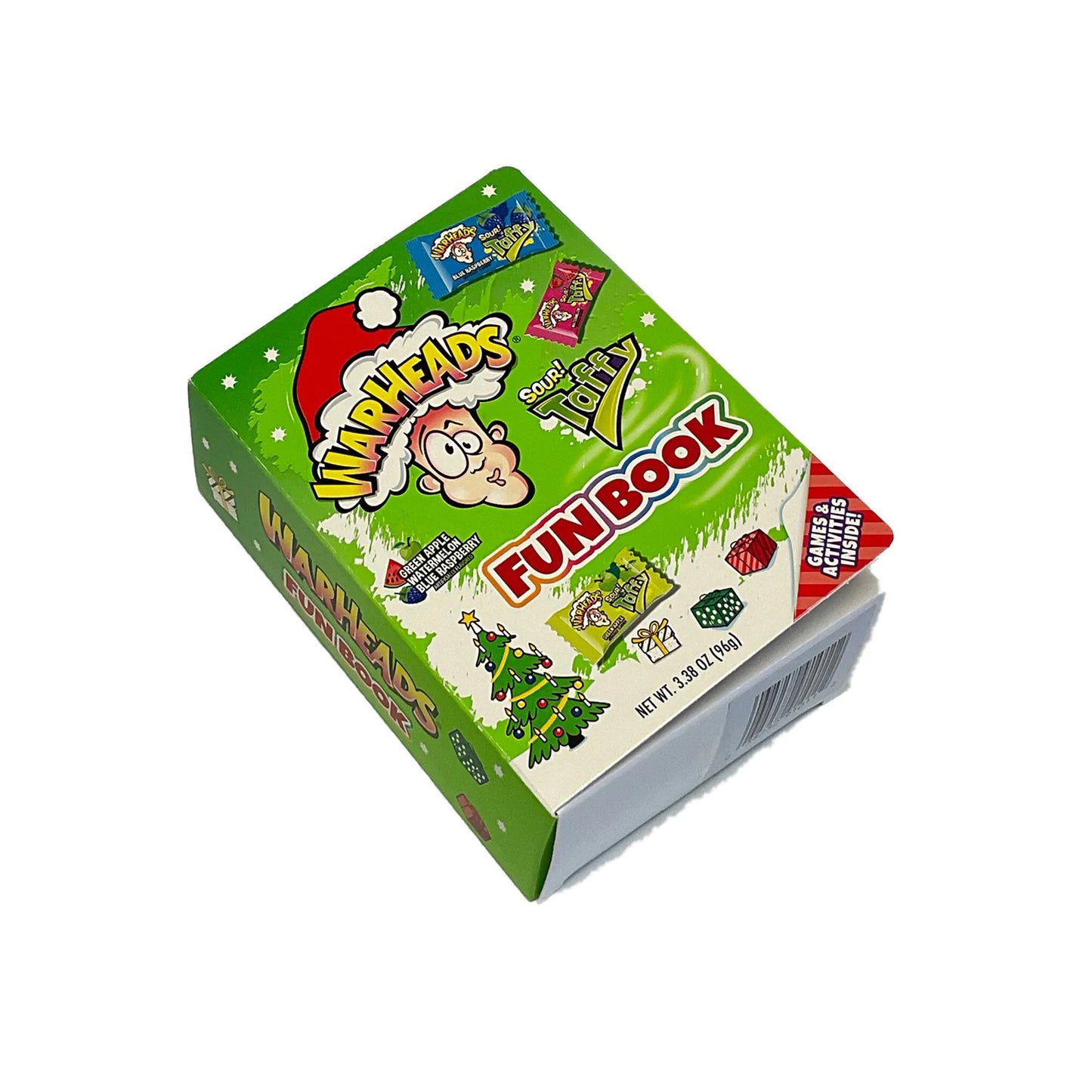 WarHeads Sour Taffy Christmas Holiday Fun Book, 3.38 Ounce