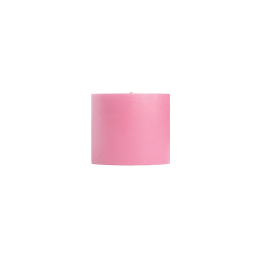 Unscented Pillar Candles, Dusty Rose