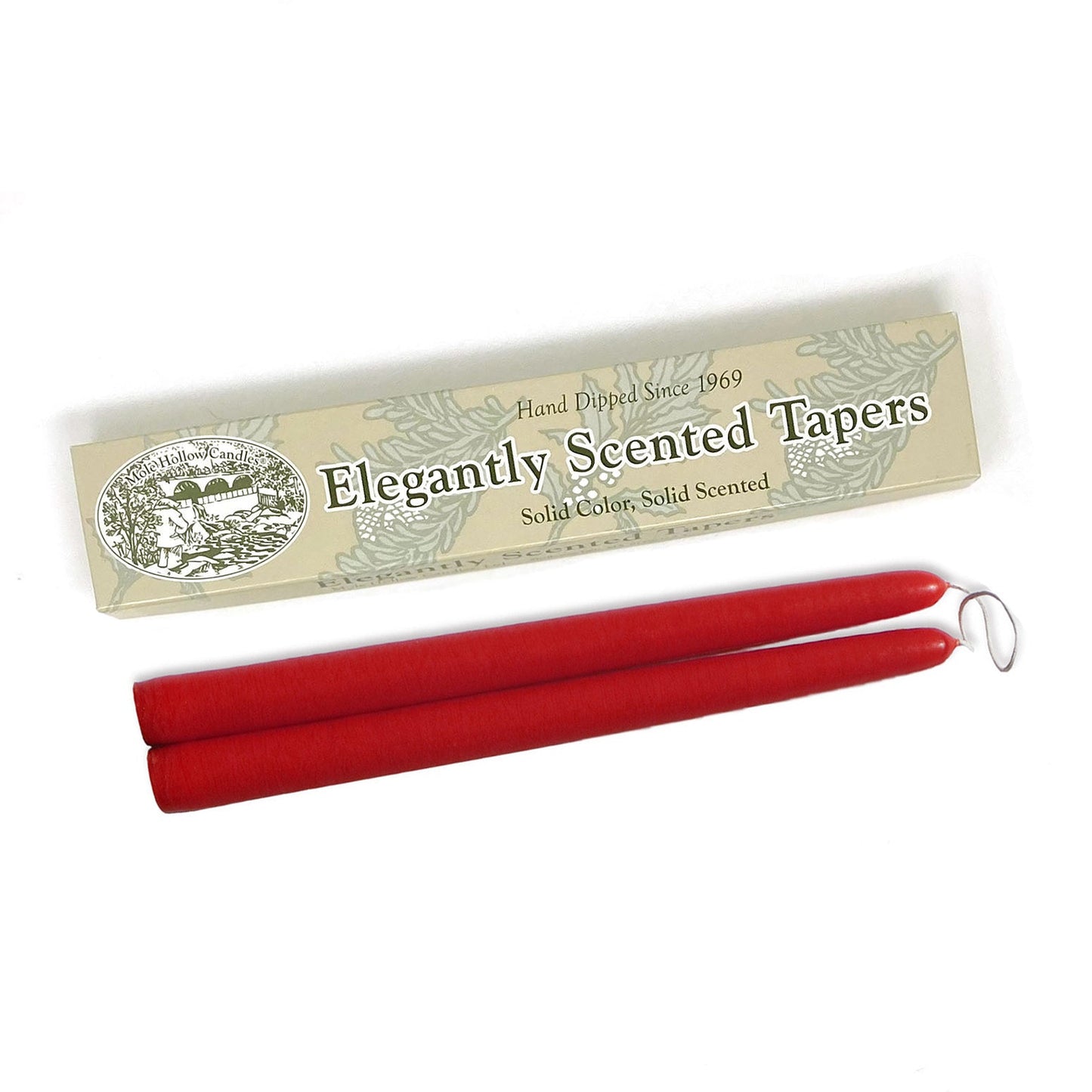 Mole Hollow Candles, 10" Taper Candles, Single-Pair Gift Box