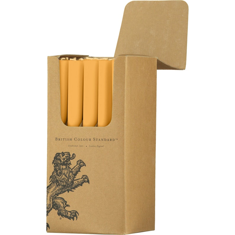 British Colour Standard Eco Dinner Candles, 25cm / 10'' H - 25 per pack