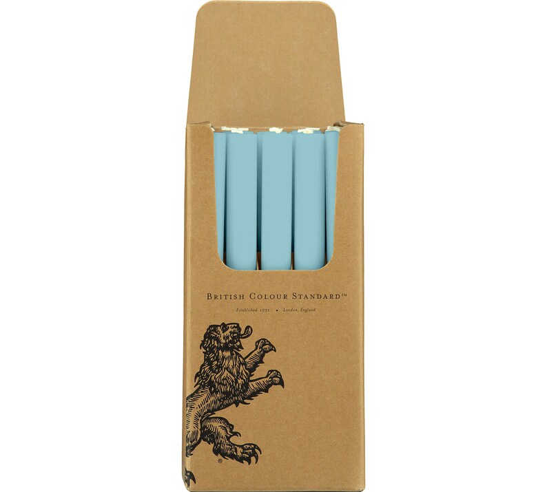 British Colour Standard Eco Dinner Candles, 25cm / 10'' H - 25 per pack