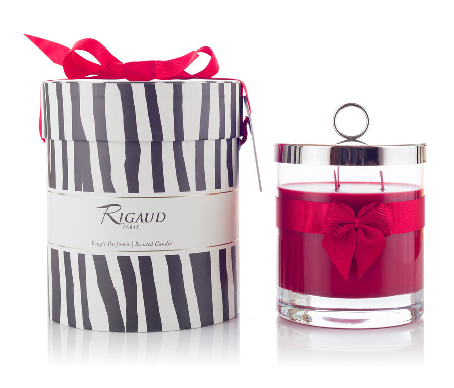 Rigaud Scented Candle, Handmade in France, La Vie En Rouge