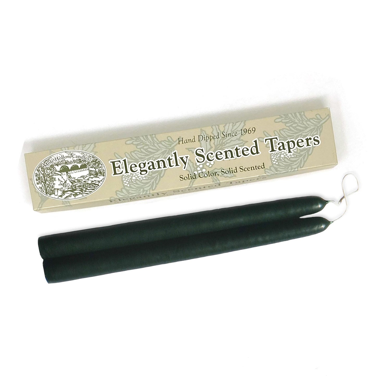 Mole Hollow Candles, 10" Taper Candles, Single-Pair Gift Box