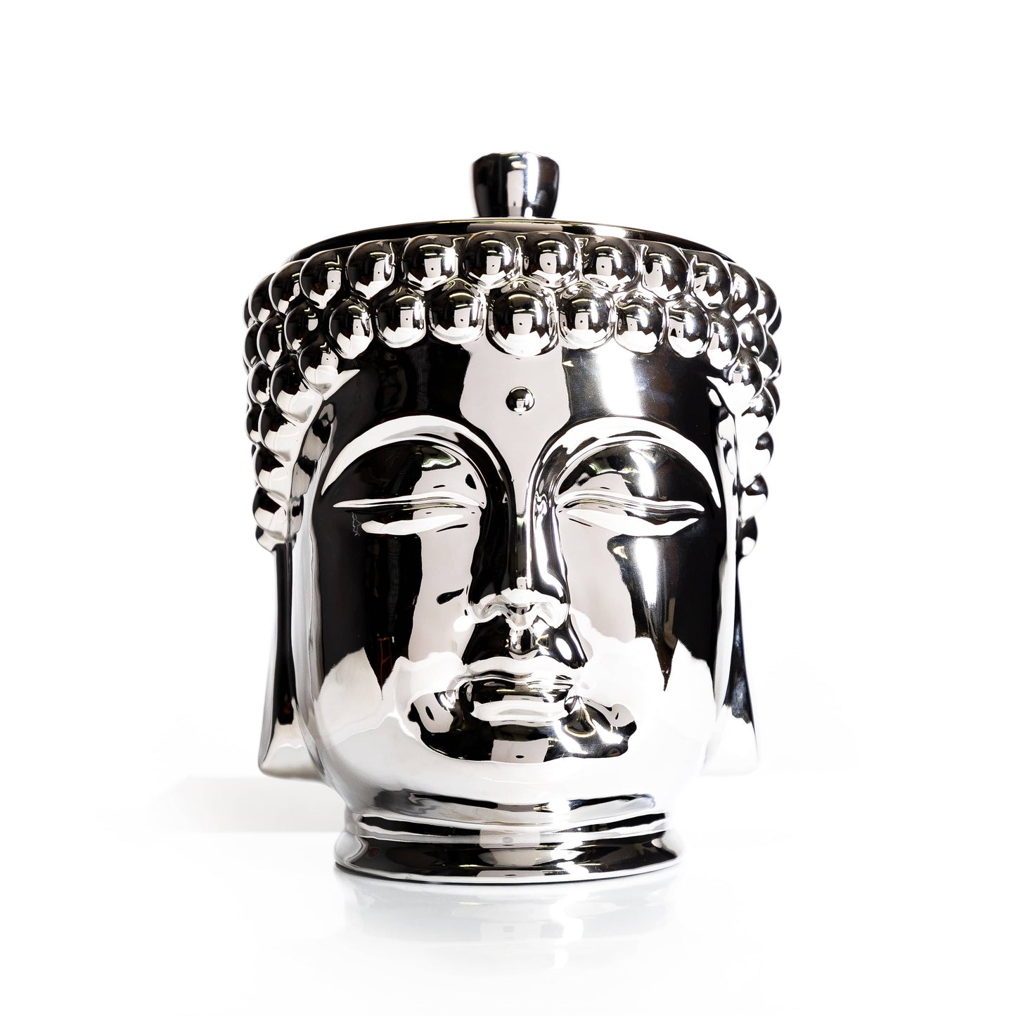 Silver Grande Buddha Scented 5 Wick Candle, 480 oz